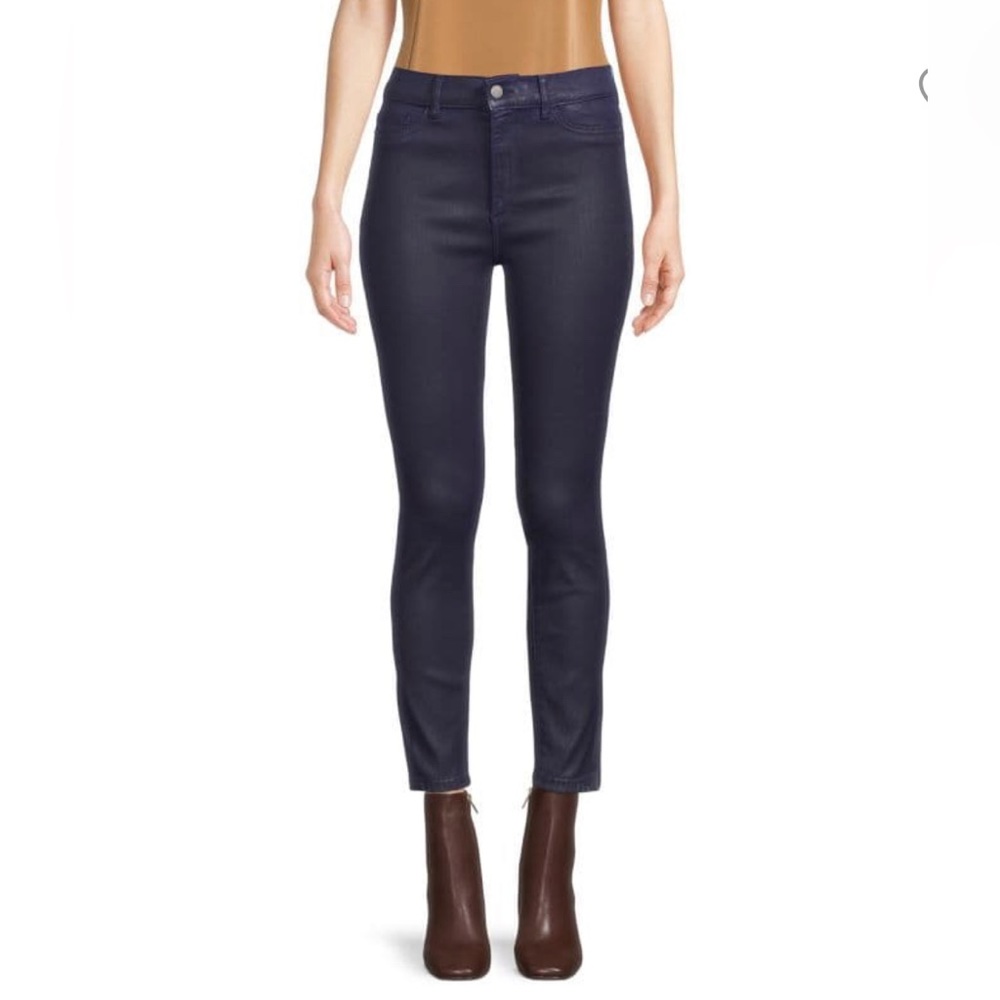 Farrow High Rise Coated Skinny Ankle Jeans
Color: SAPPHIRE  NEW w/Tags